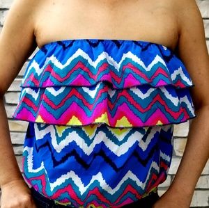 Women's Off Shoulder Top Sz M Boho Festival